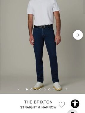 Joe's Jeans Coda Mid-Dark Blue Straight Leg Jeans